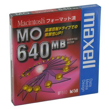 マクセル 3.5型 MOディスク 640MB 1枚 Machintoshフォーマット済み MA-M640 MAC B1P