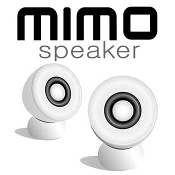 mimo speaker ミニエッグ型超小型マルチメディアスピーカー 携帯電話やi podの音楽再生にも最適！ オシャレなモノトーンデザイン VS-E100 プレゼントにもぴったり♪