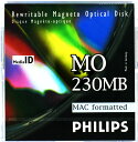 PHILIPS 32P-M 1枚(230MB Mac ) 3.5インチMOディスク Macintoshフォーマット済
