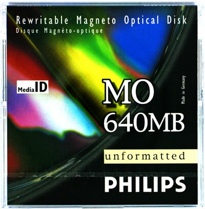 PHILIPS 34P 1枚(640MB Unformat ) 3.5インチMOディスク...:flashstore:10000147