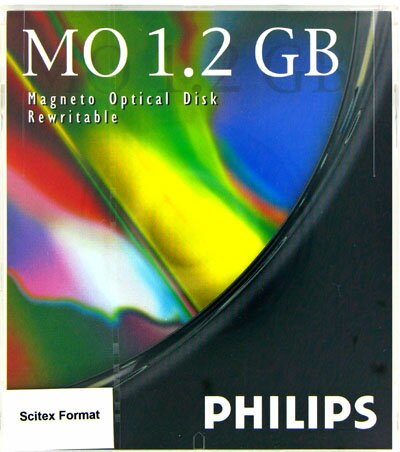 PHILIPS 61P 1枚(1.2GB Scitex Format ) 5インチMOディスク