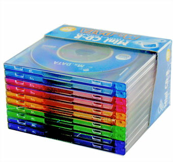 【返品交換不可】MR.DATA 8cm CD-R カラーMIX10枚 CMC Mini CD-R21_Outlet