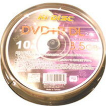 【500枚セット・送料無料】HIDISC 片面二層式DVD+R DL DVD+Rデータ用10枚入りHD D+DL85 2.4X10PC_Outlet