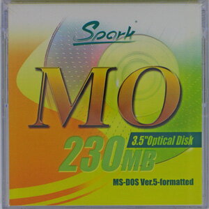 SPARK MO230MB 1枚(230MB Dos) 3.5インチMOディスク Dosフォーマット済