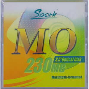 SPARK MO230MB 1枚(230MB Mac) 3.5インチMOディスク Macintoshフォーマット済