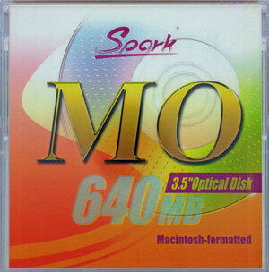 SPARK MO640MB 1枚(640MB Mac) 3.5インチMOディスク Macintoshフォーマット済生産終了在庫限り！