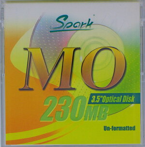 SPARK MO230MB 1枚(230MB Unformat ) 3.5インチMOディスク