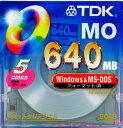 【生産終了品・在庫限り!】TDK 3.5インチ MOディスク 640MB Windows/MS-DOSフォーマット済 5枚パック MO-R640DX5PA