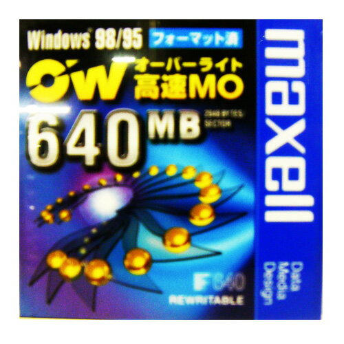 マクセル 3.5型 MOディスク オーバーライト640MB 1枚 Windowsフォーマット済み RO-M640WIN.B1P