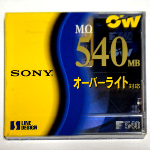 ソニー3.5型MOディスク アンフォーマット 540MB オーバーライト対応 SONY DOM-540C