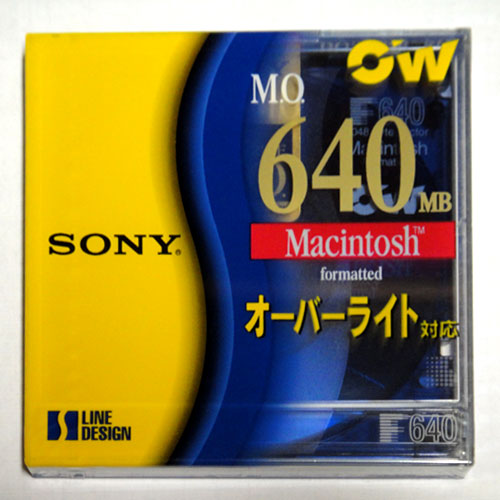 ソニー3.5型MOディスク Macintosh対応フォーマット済 640MB SONY DOM-640CMF