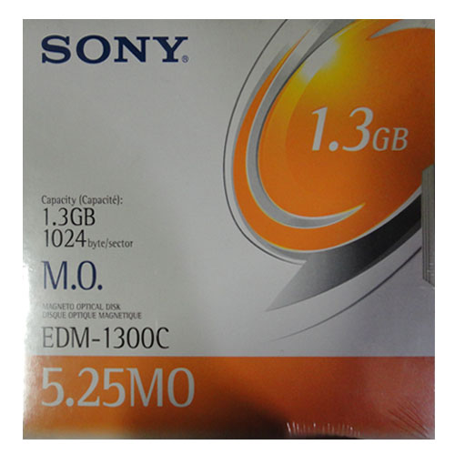 【生産中止商品】SONY 5.25MO　1.3GB （アンフォーマット）EDM-1300C