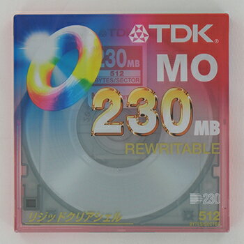 【生産中止商品】TDK 230MB　MOディスク MO-R230A アンフォーマット　1枚