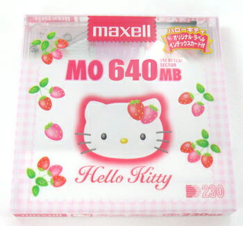 マクセル 3.5型 MOディスク 640MB 1枚 アンフォーマット Hello KittyMA-M640KY 1P Maxell 激安アウトレット_akb2012