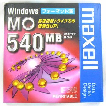 マクセル 3.5型 MOディスク 540MB Windowsフォーマット済み 1枚 maxell MA-M540.WIN.B1P アウトレット
