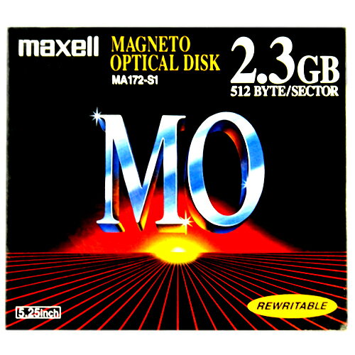 【アウトレット品】マクセル 5.25インチ MOディスク 2.3GB 1枚 アンフォーマット Maxell MA172-S1