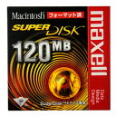 【生産終了品・在庫限り】】 マクセル SuperDisk (スーパーディスク) 120MB ブラック 1枚 Macintoshフォーマット済 SD120.MAC.B1P