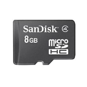 SanDisk（サンディスク）microSDHCカード 8GB Class4 バルク・アダプター付き 【メール便OK】