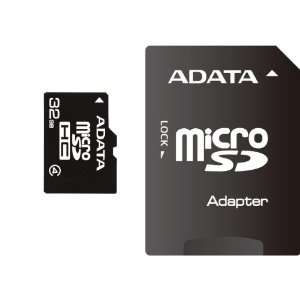 【永久保証】ADATA MicroSDHCカード 32GB Class4 SD変換アダプター付 AUSDH32GCL4-RA1 【メール便OK】