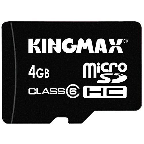 KINGMAX microSDHCカード4GB・CLASS6・アダプタ付！ 防水 KM-MCSDHC6X4G 【メール便OK】　数量限定特価！！