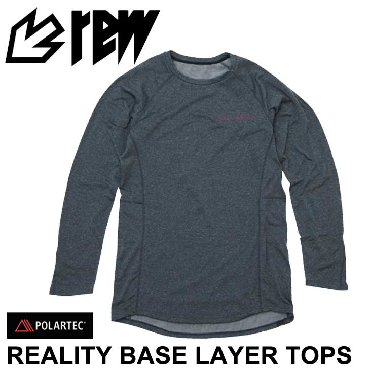 18-19 REW アールイーダブリュー アンダーウェアー インナー 【REALITY BASE LAYER TOPS 】リアリティ ベースレイヤー トップス SNOW 予約販売品