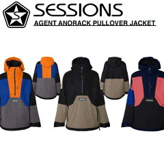 22-23 SESSIONS ZbVY EFA[ AGENT ANORACK PULLOVER JACKET WPbg \̔i 11ח\ ship1