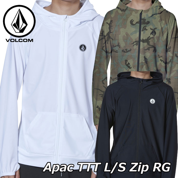 volcom ボルコム メンズ ラッシュガード 【Apac TTT L/S Zip RG】 Japan長袖 XIP フード N03119G0 【返品種別OUTLET】