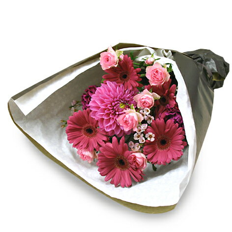 花 【フロレアル】ベーシックブーケMサイズ（6色から選べます！）花束 ブーケ 誕生日 お祝い 御祝 歓迎 送別 バラ プレゼント フラワー ギフト