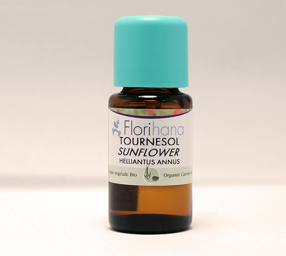 サンフラワー/ひまわり油　15ml 未精製 【キャリアオイル/植物油/ベースオイル/オーガニック/Florihana】