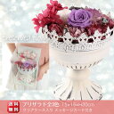 プリザーブドフラワー ギフト 送料無料プリザ ラド 全3色 15×15×H20cmお洒落なクリアケース入り 枯れないお花のアレンジ 15x15x20H ボタニカル BOX無料付き ケース入り プリザードフラワー