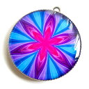 「芸術的才能・創造力」《ヒーリング・マンダラ》 円形 2.5cm 【メール便対象】
