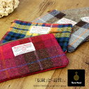 HARRIS TWEED (ハリスツィード)フラットポーチHARRIS TWEED ハリスツイード ウール ツイード イギリス