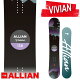 22-23 ALLIAN アライアン VIVIAN ビビアン ヴィヴィアン [ 138cm 142cm 145cm ] レディース フリースタイル オールラウンド スノーボード 板 2...