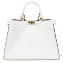 訳あり フェンディ FENDI バッグ ピーカブー エックストート スモール PEEKABOO ハンドバッグ ダブルハンドル トートバッグ ホワイト (8BH377 ABHS F1C10 WH)