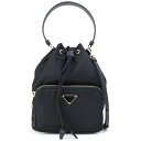 2020年秋冬新作 プラダ PRADA バッグ VERA ショルダーバッグ 2way ハンドバッグ 巾着 ブラック (1BH038 V44 F0002 NERO)