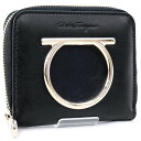サルヴァトーレ フェラガモ Salvatore Ferragamo 財布 ガンチーニ 折財布 カーフ ブラック (22 D290 0691132 NERO)