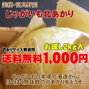 【訳あり＆送料無料】北海道産じゃがいも北あかり（2kg）お試し1回限り（同梱除く）【ポッキリ0630】