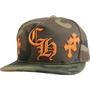 CHROME HEARTS クロム・ハーツ HAT 5 PANEL CAP BSBL CAMO クロスパッチ付きキャップ 緑 Size 【フリー】 【新古品・未使用品】 20817402