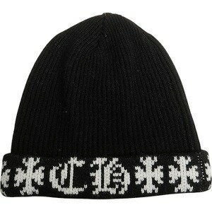 CHROME HEARTS クロム・ハーツ BIG DADDY CASHMERE BEANIE BLACK ビーニー 黒 Size 【フリー】 【新古品・未使用品】 20816722