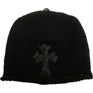 CHROME HEARTS クロム・ハーツ CROSS PATCH CASHMERE BEANIE カシミアビーニー 黒 Size 【フリー】 【新古品・未使用品】 20820726