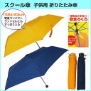 【あす楽】学童 軽量 折傘ミニ 50cm 無地 紺