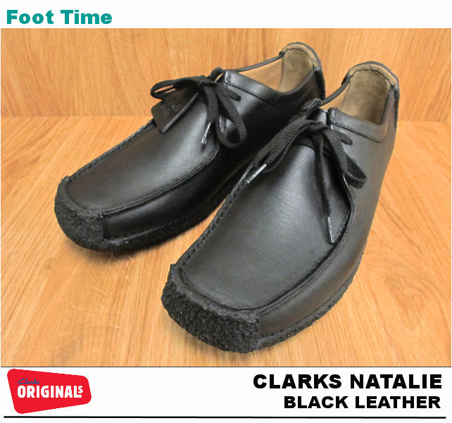 【45%OFF!!】 CLARKS NATALIE【クラークス ナタリー】BLACK LEATHER180年の歴史を誇るクラークスClarksといえばクレープソール!!レビューのお約束で防水または消臭スプレーをプレゼント!