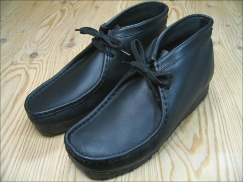 【50%OFF!!】 CLARKS WALLABEE BOOT【クラークス ワラビー ブーツ】BLACK LEATHER