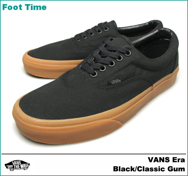 vans era black classic gum