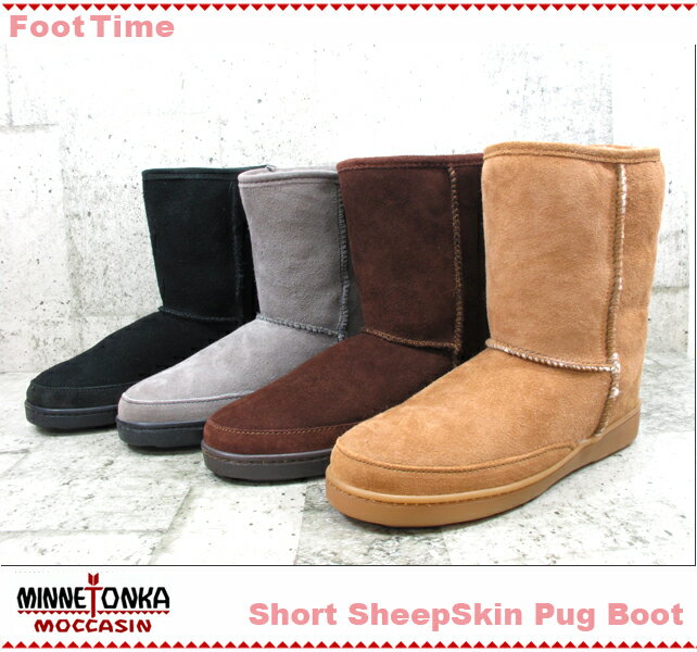 MINNETONKA Short SheepSkin Pug Boot 3571 3578 3579 3571T【ミネトンカ ショート シープスキン パグブーツ】4color丁寧な仕事で各国のセレブ達に愛されるブランドとなったMINNETONKAそのミネトンカのシューズやブーツやサンダルを多数ご用意!!