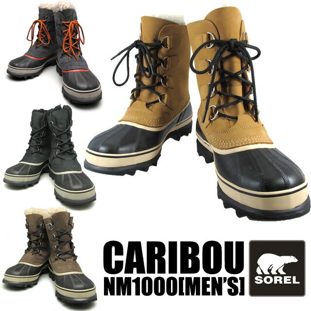 ソレル SOREL カリブー CARIBOU 3colors BUFF/BRUNO/BLACK バフ...:foot-time:10006382