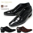 【ポイント10倍★7/27日まで】 【送料無料】★17%OFF★ トゥルー トラサルディ TR10272 メンズ ビジネスシューズ 本革 3E 内羽根 ストレートチップ 日本製 紳士靴 TRU TRUSSARDI【マドラス】