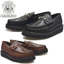 カミナンド ローファー CAMINANDO 19112 MONTAGNA BIT COMBI LOAFERS モンターニャ ビットローファー メンズ スリッポン 型押し リザード クロコ 本革 カジュアル メキシコ製 2019秋冬新作 送料無料