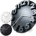 ラウンドロック ウォールクロック　LCW071 ホワイト ブラック　掛け時計【送料無料】【P0810】