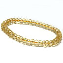 天然石 天然シトリンボタンカット ブレスレット 1点 約8x5mm 〔BE1-62-8m〕